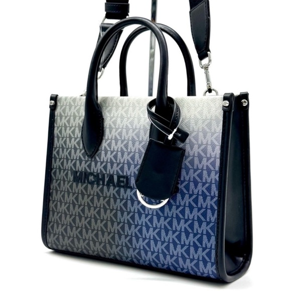 Michael Kors Mirella Small Ombré Signature Logo Crossbody Bag Black Multi